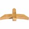 Ekena Millwork Bellingham Rough Sawn Timber Gable Bracket, Western Red Cedar, 48"W x 24"H x 6"D x 6"F, 12/12 Pitch GBW048X24X0606BEL00RWR - alternate 4